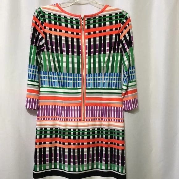 Eliza J Dress Career Multicolored Dress Size 2 - Picture 3 of 7